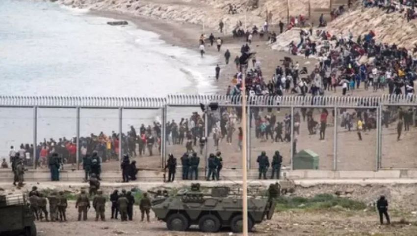 Spanish Soldiers Injured in Ceuta Clashes with Moroccan Migrants